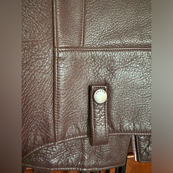Coach 1941 Calf leather Moto jacket with Shearling - Picture 8 of 13